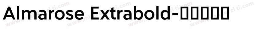 Almarose Extrabold字体转换